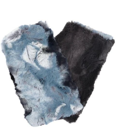 Pandemonium Fingerless Faux Fur Gloves Reversible - 10  Color Combos Available