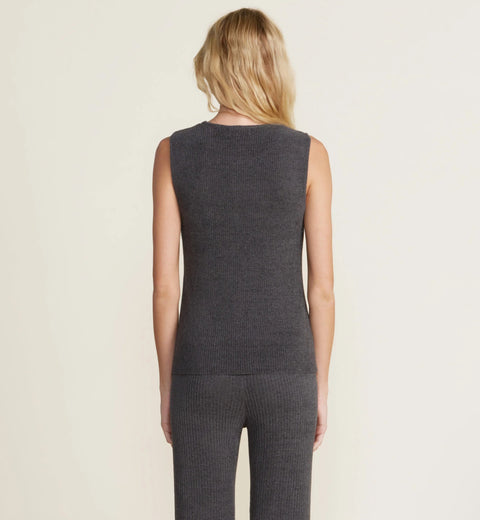 Barefoot Dreams CozyChic Ultra Lite® Ribbed Tank Carbon