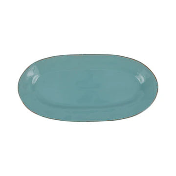 Vietri Cucina Fresca Turquoise Narrow Oval Platter