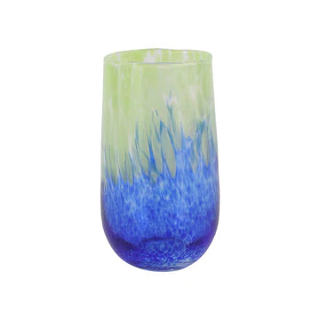 Vietri Nuvola Green and Blue High Ball Glass