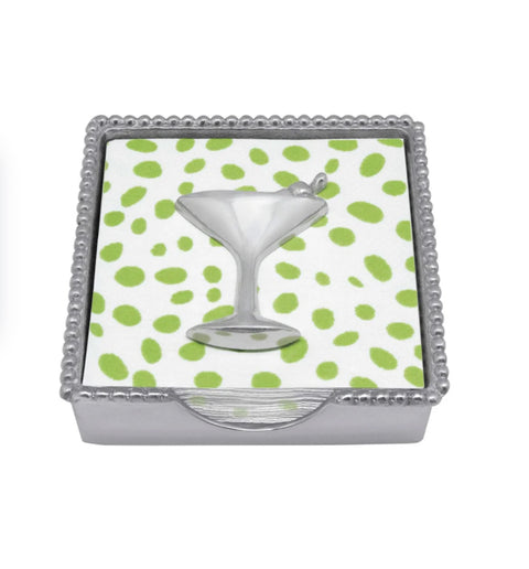 Mariposa Cocktail Beaded Napkin Box Set