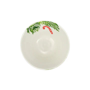 Vietri Nutcrackers Candy Cane Cereal Bowl