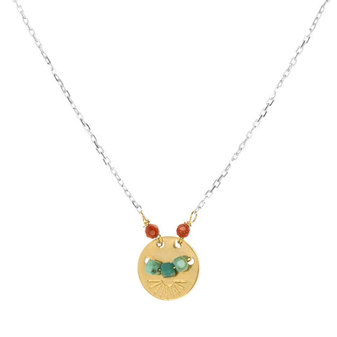 Laura J Turquoise Sunset Necklace