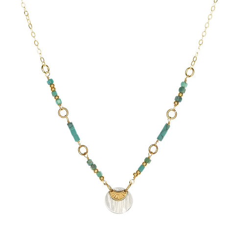 Laura J Turquoise Elements Necklace