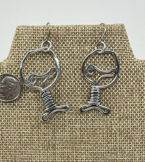 The Artist Jay Wine Glass Earrings