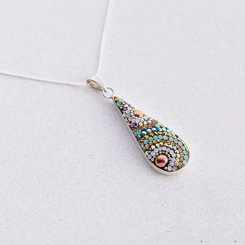 Mosaico Morning Drop Pendant Necklace