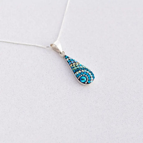 Mosaico Fairy Teardrop Pendant Necklace