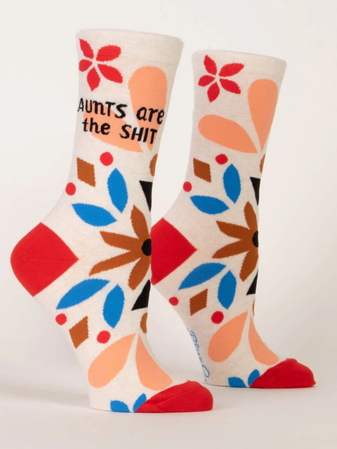 Blue Q Aunts Are The Shit Women’s Crew Socks