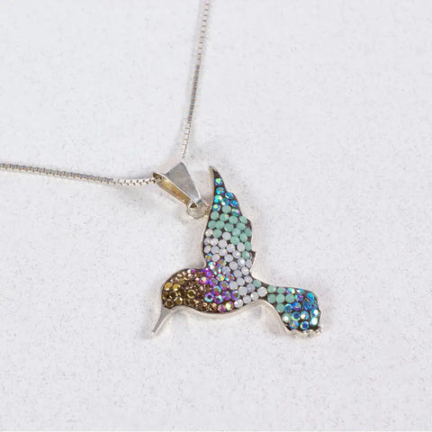 Mosaico Hummingbird Pendant Necklace