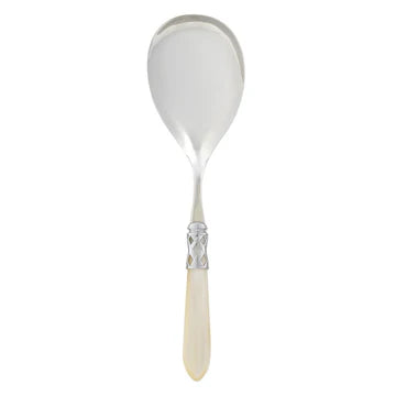 Vietri Aladdin Ivory Brilliant Serving Spoon