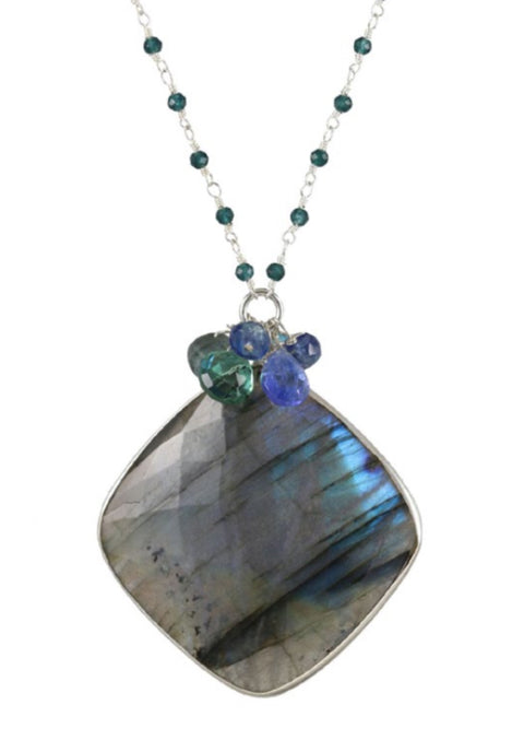 Alicia Van Fleteren Labradorite Square Necklace