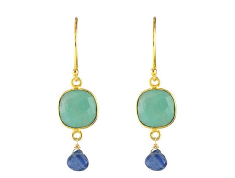 Alicia Van Fleteren Amazonite Square Earrings