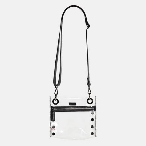 Hammitt Tony Small Clear Black/Gunmetal Crossbody