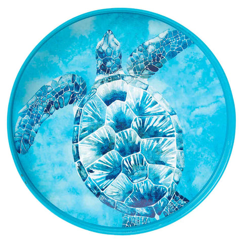 RockFlowerPaper Sea Turtle 15” Round Tray