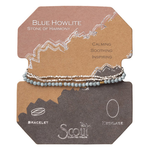 Scout Delicate Stone Blue Howlite - Stone of Harmony