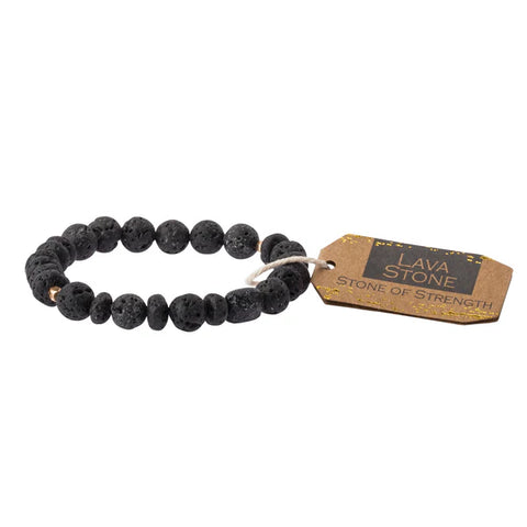 Scout Stone Stack Bracelet Lava - Stone of Strength