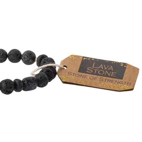 Scout Stone Stack Bracelet Lava - Stone of Strength