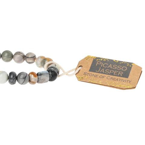 Scout Stone Stack Bracelet Picasso Jasper - Stone of Creativity