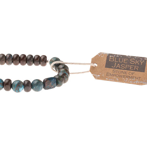 Scout Stone Stack Bracelet Blue Sky Jasper - Stone of Empowerment