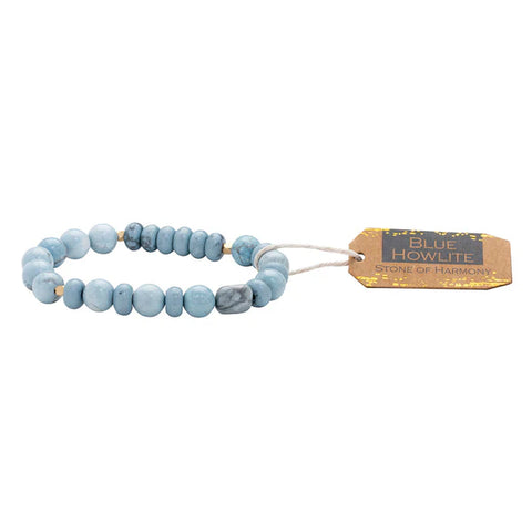 Scout Stone Stack Bracelet Blue Howlite - Stone of Harmony