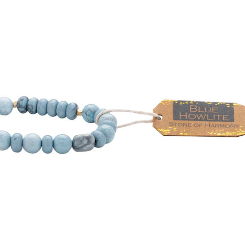 Scout Stone Stack Bracelet Blue Howlite - Stone of Harmony