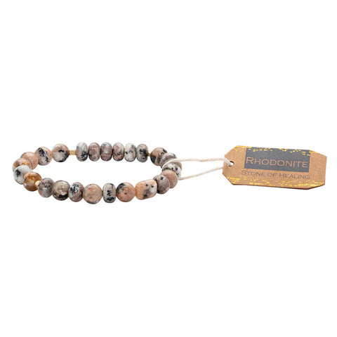 Scout Stone Stack Bracelet Rhodonite - Stone of Healing