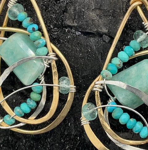 Art By Any Means Spoonful of Turquoise Earrings