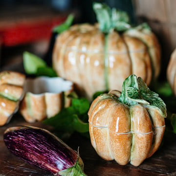 Vietri Pumpkins Small Covered Pumpkin