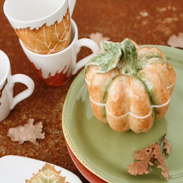 Vietri Pumpkins Small Covered Pumpkin