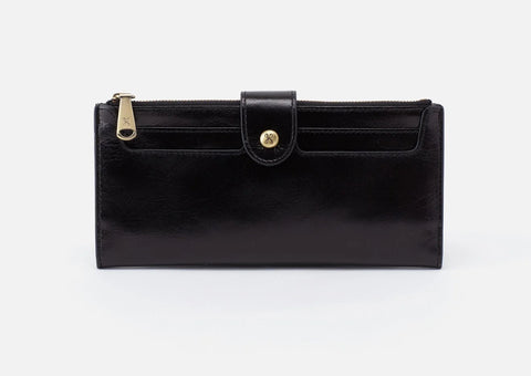 NEW Hobo DUNN Continental Wallet Black