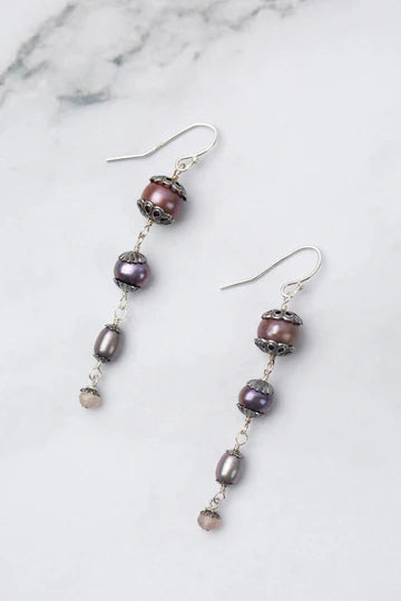 Anne Vaughan Reflections Pearl Dangle Earrings