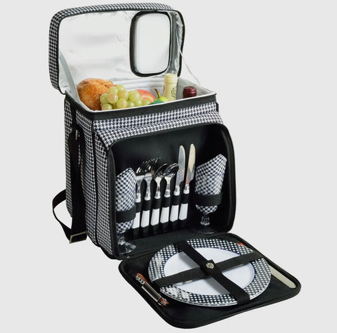 Picnic at Ascot Picnic Cooler For Two Houndstooth
