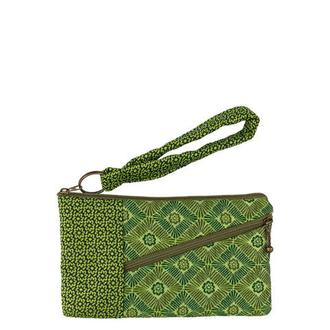 Maruca Beetle Wristlet  Mosaic Green