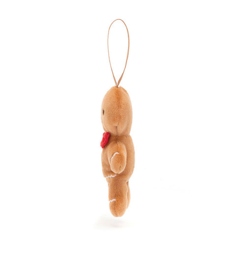 JELLYCAT FESTIVE FOLLY GINGERBREAD FRED ORNAMENT