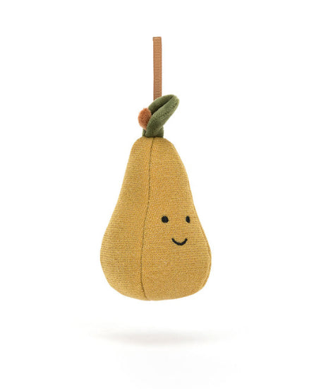 JELLYCAT FESTIVE FOLLY PEAR ORNAMENT