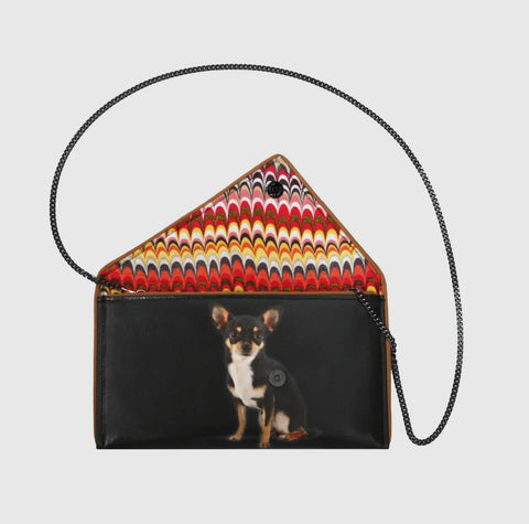 Kent Stetson Tri Colored Chihuahua Handbag