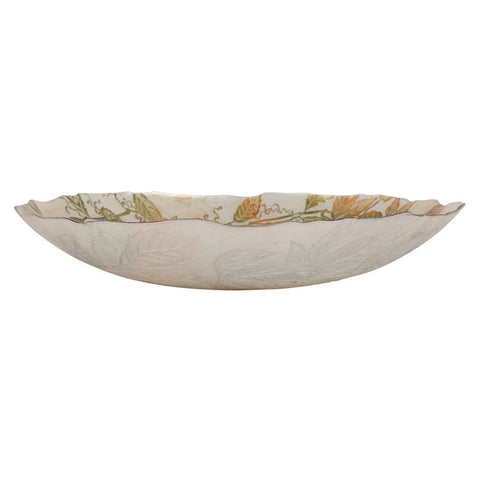 Vietri Autunno Glass Large Serving Bowl