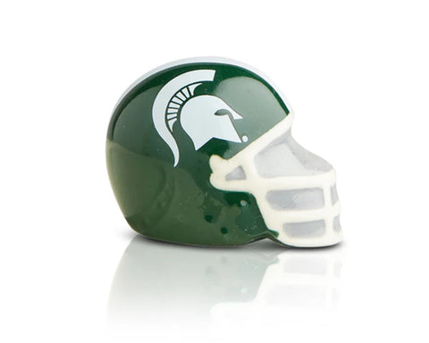 Nora Fleming Michigan State Helmet Mini