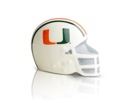 Nora Fleming University of Miami Hurricanes Helmet Mini