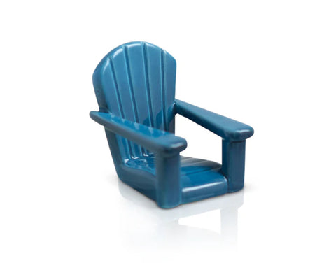 Nora Fleming Chillin' Chair (Blue Adirondack Chair) Mini