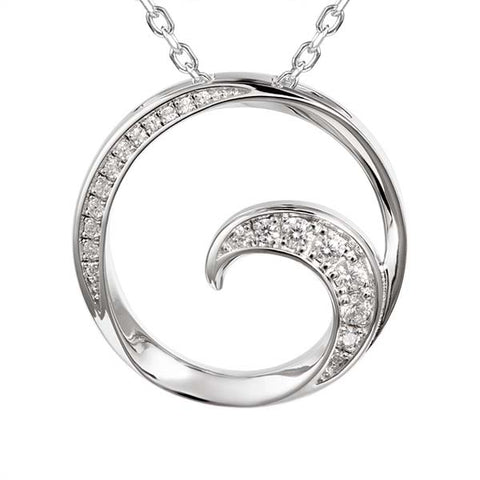 Alamea Wave Pendant Necklace