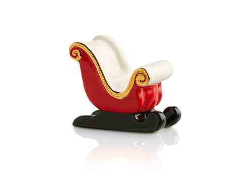 Nora Fleming Sleigh Bells Ring (Red Sleigh) Mini