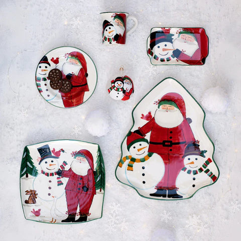 NEW Vietri Old St. Nick 2024 Limited Edition Square Platter