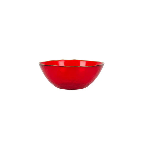 Vietri Holiday Glass Berry Bowl