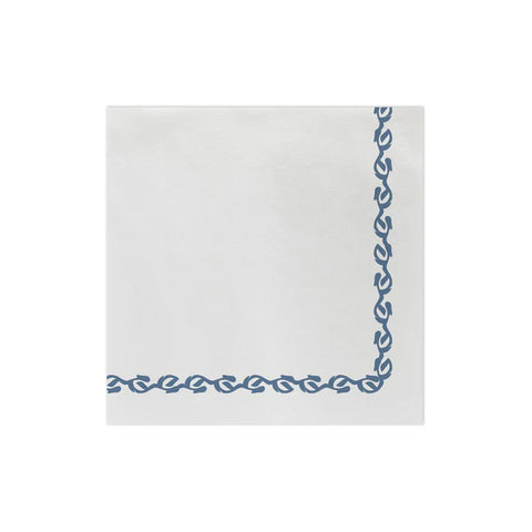 Vietri Papersoft Florentine Blue Cocktail Napkins - Pack of 20