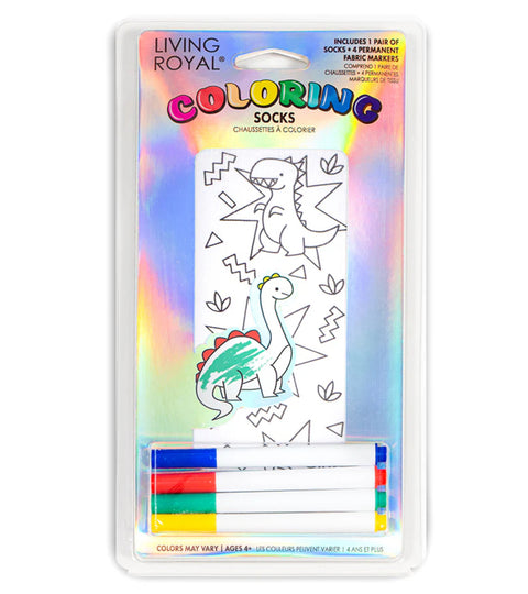 Living Royal Dino Daze Coloring Socks