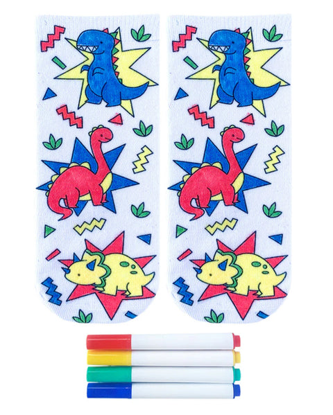 Living Royal Dino Daze Coloring Socks