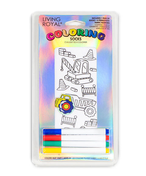 Living Royal Tractor Zone Coloring Socks