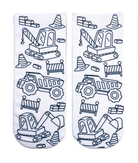 Living Royal Tractor Zone Coloring Socks