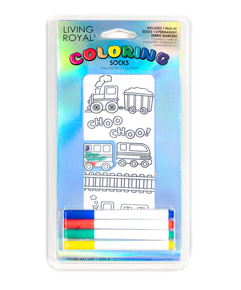 Living Royal Trains Coloring Socks